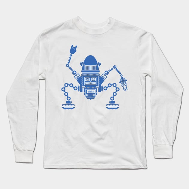 Robot1 Long Sleeve T-Shirt by DarkChoocoolat